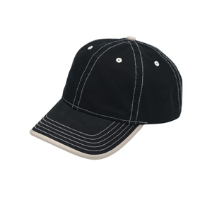 River's End RE007 Contrast Stitch Cap w/Rolled Edge Visor