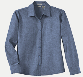 River's End 626 Women's Yarn Dyed Chambray Long Sleeve Shrit