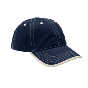 River's End RE007 Contrast Stitch Cap w/Rolled Edge Visor