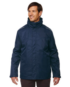 Core 365 88205T - Men's Tall Region 3-in-1 Jacket with Fleece Liner
