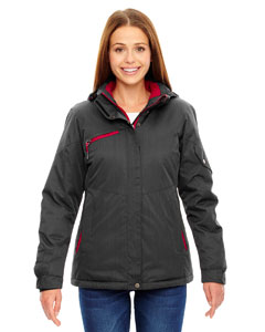 Ash City North End 78209 - Ladies' Rivet Textured Twill Insulated Jacket