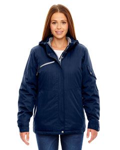 Ash City North End 78209 - Ladies' Rivet Textured Twill Insulated Jacket