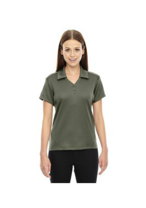 Ash City North End Sport Red 78803 - Ladies' Exhilarate Coffee Charcoal Performance Polo with Back Pocket