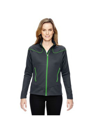 Ash City North End Sport Red 78806 - Ladies' Interactive Cadence Two-Tone Brush Back Jacket
