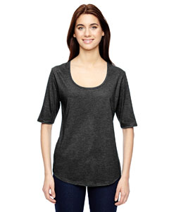 Anvil 6756L - Ladies' Triblend Deep Scoop Half-Sleeve T-Shirt $7.38