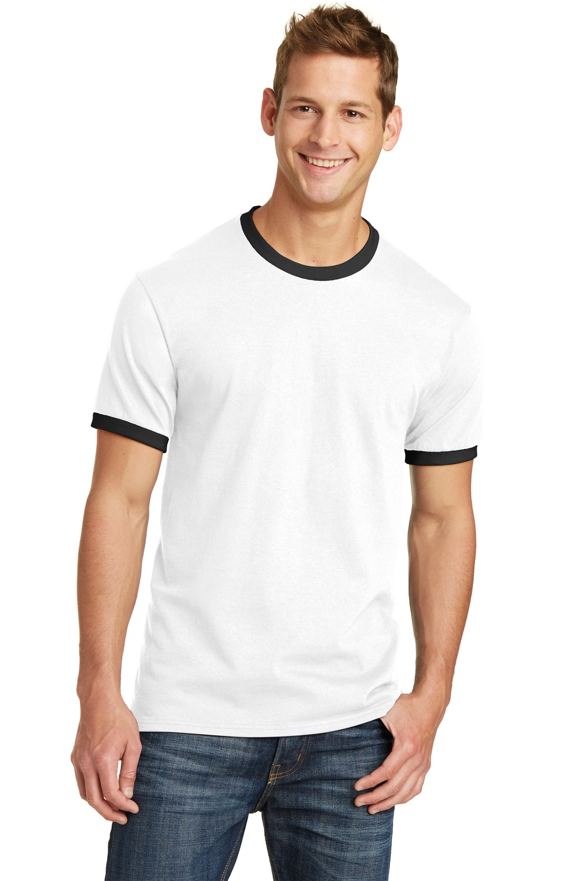 Navy Port & Company 5.4 oz 100% Cotton T-Shirt