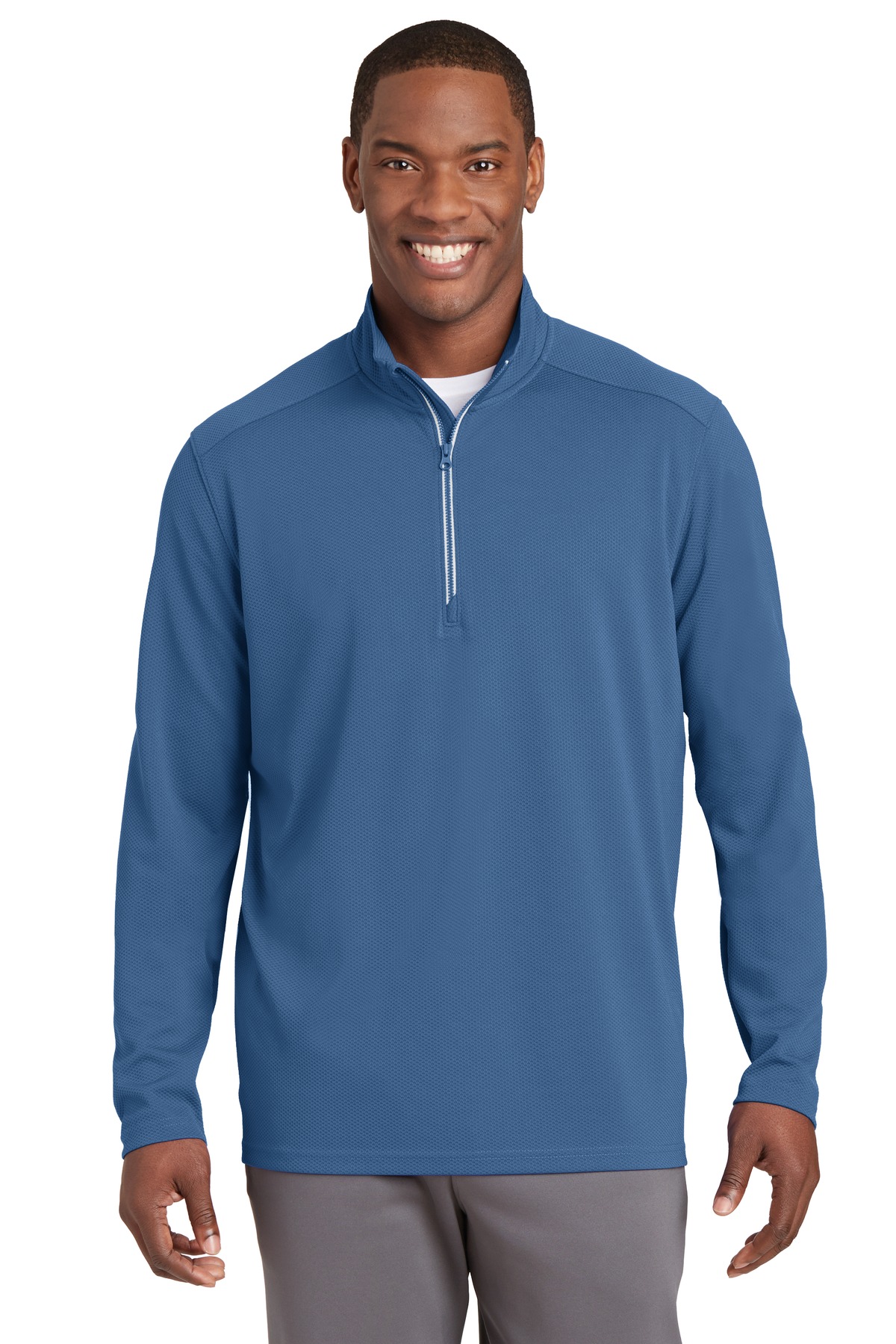 Sport-Tek ST860 - Sport-Wick Textured 1/4-Zip Pullover - Sweatshirts