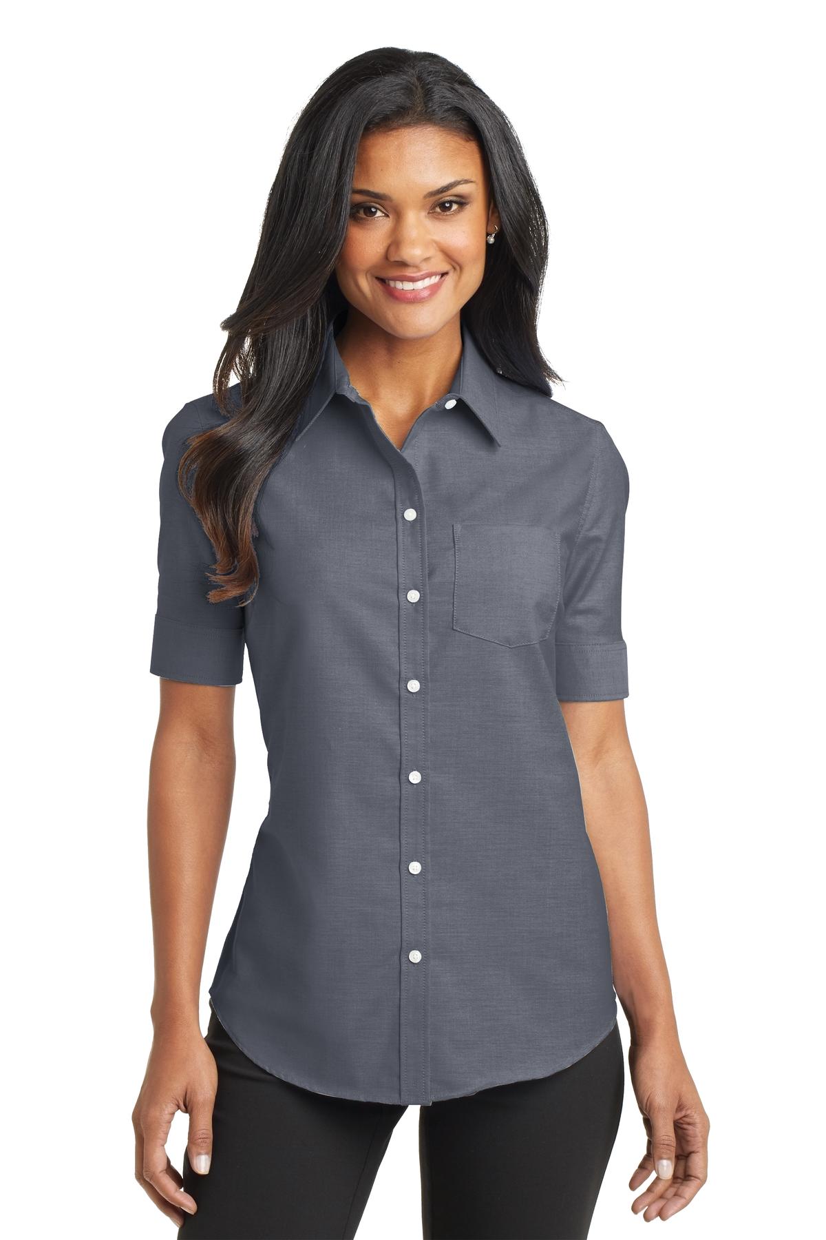 Port Authority® L659 - Ladies Short Sleeve SuperPro Oxford Shirt
