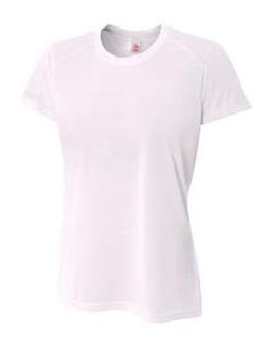 A4 Drop Ship NW3264 - Ladies' Shorts Sleeve Spun Poly T-Shirt