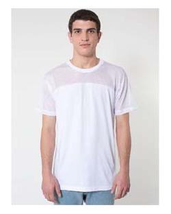 American Apparel Drop Ship RSA2419 - Fine Jersey Athletic Tee With Mesh