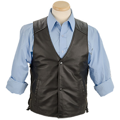 Burk's Bay BB0710 - Men's Leather Vest