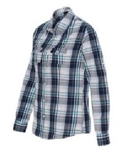 Burnside 5222 Drop Ship - Women's Long Sleeve Plaid Shirt