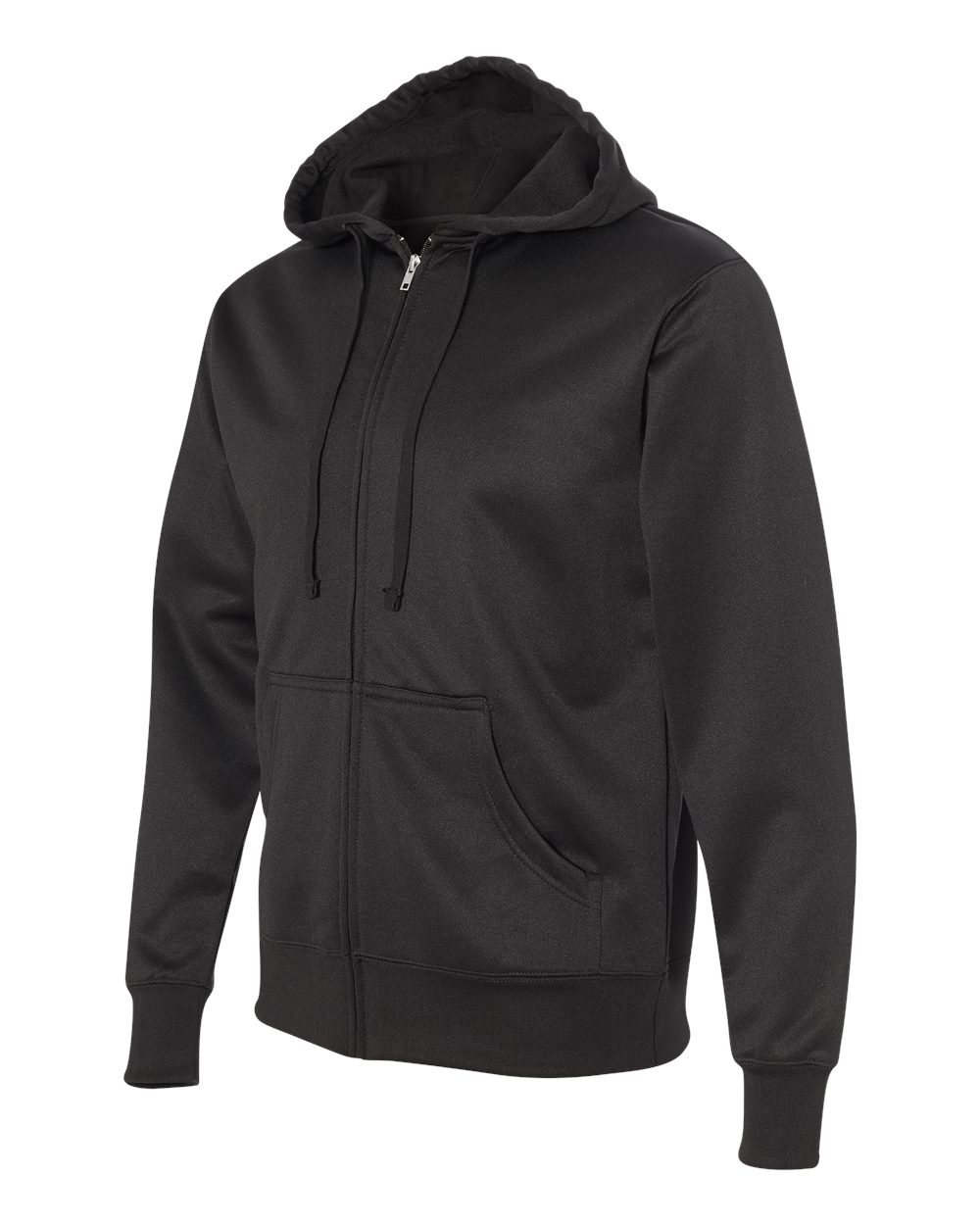 Independent Trading Co. EXP444PZ - Poly Tech Hooded Full Zip Sweatshirt