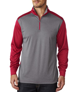 click to view Grey Heather/ Red