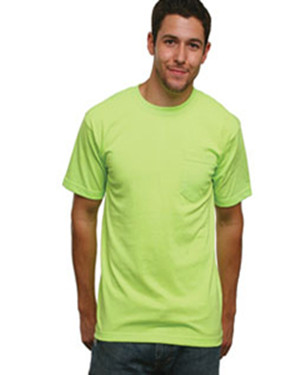 Bayside 1725 50/50 Short Sleeve T-Shirt with a Pocket