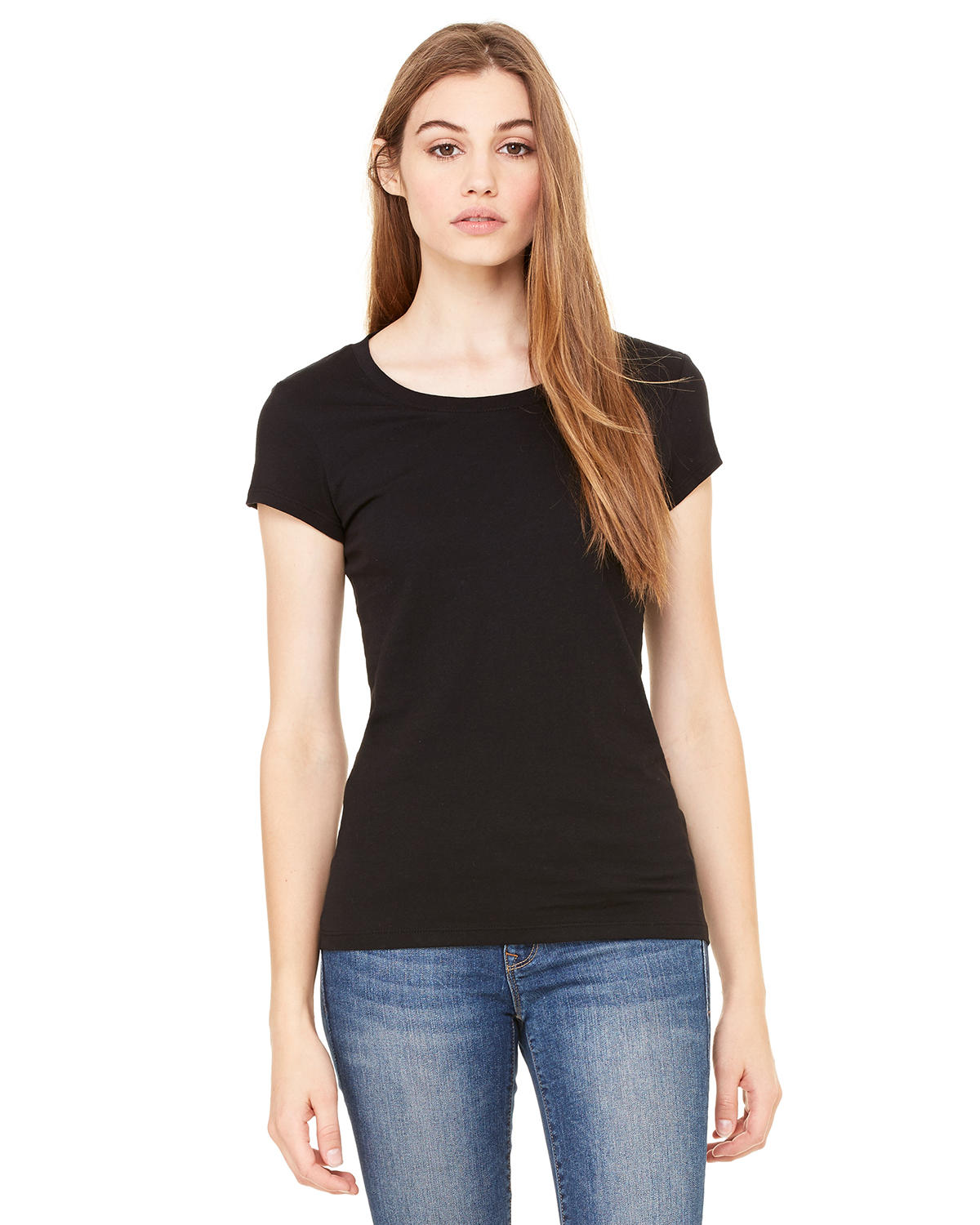 bella 8101 Ladies' Marcelle Sheer Jersey Longer Length T-Shirt