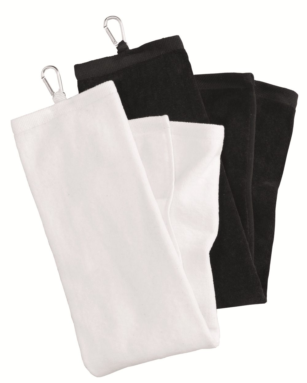 Carmel Towel Company C1624TC - Tri-Fold Velour Dobby Hemmed Hand Towel