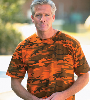 Code V 3986 Camouflage Overdyed T-Shirt
