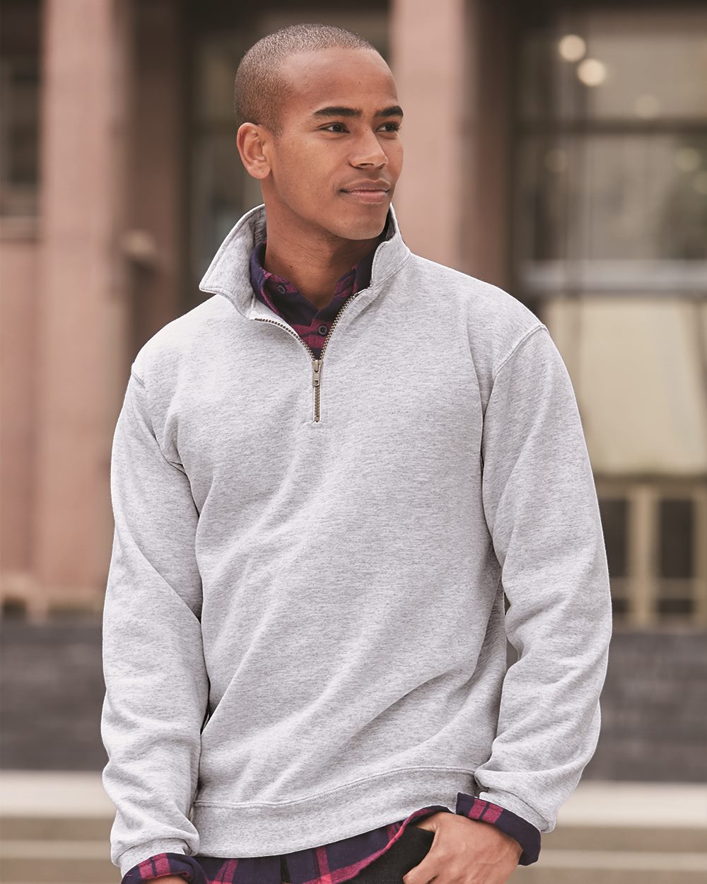 JERZEES 4528MR - NuBlend SUPER SWEATS Quarter-Zip Pullover Sweatshirt  $18.53 