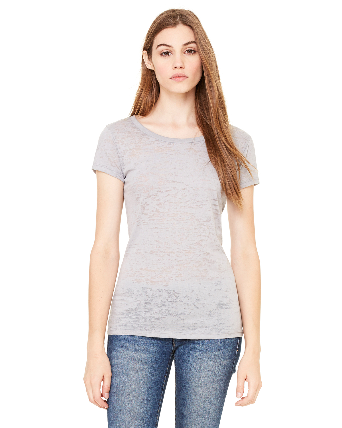 Bella - Ladies' Burnout V-Neck T-Shirt - 8605 $9.38 - Women's T-Shirts