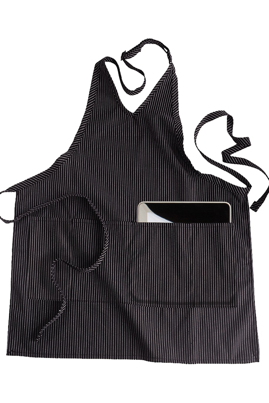 Edwards Garment 9009 - V-Neck Bib Apron With Pockets