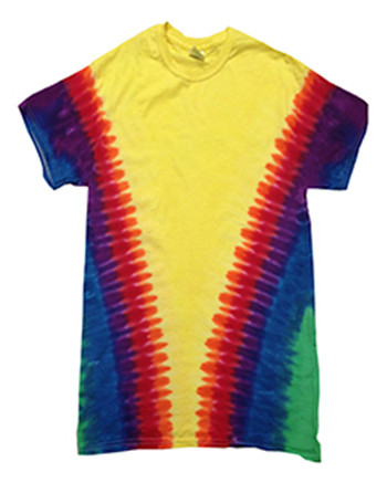 Tie-Dyed CD1140Y - Youth Rainbow Pattern Tie-Dyed Tee