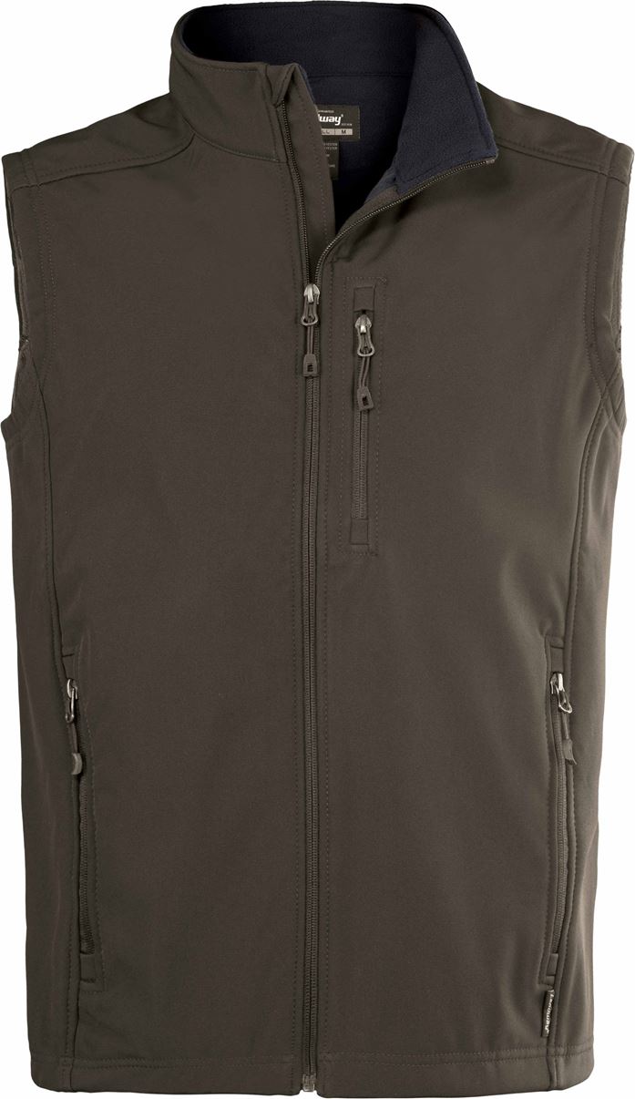 Tundra Landway Mens Water Resistant Bonded Soft Shell Vest Large
