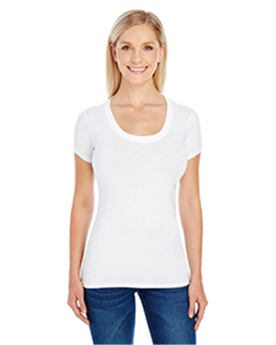 Threadfast 220S - Apparel Ladies' Spandex Short-Sleeve Scoop Neck T-Shirt