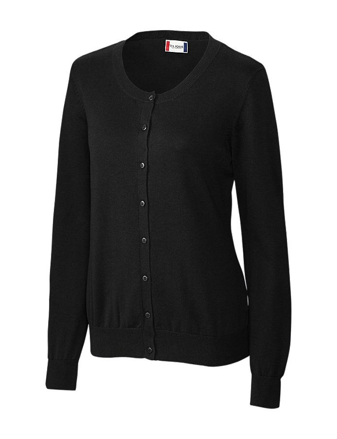 Clique Women's Imatra Cardigan Sweater - LQS00002 Black