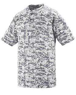 Augusta Sportswear 1556 - Youth Polyester Digi Print Two-Button Short-Sleeve Jersey