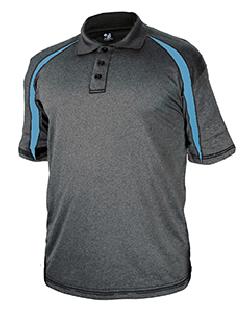 Badger 3347 - Adult Fusion Three Button Polyester Polo Shirt