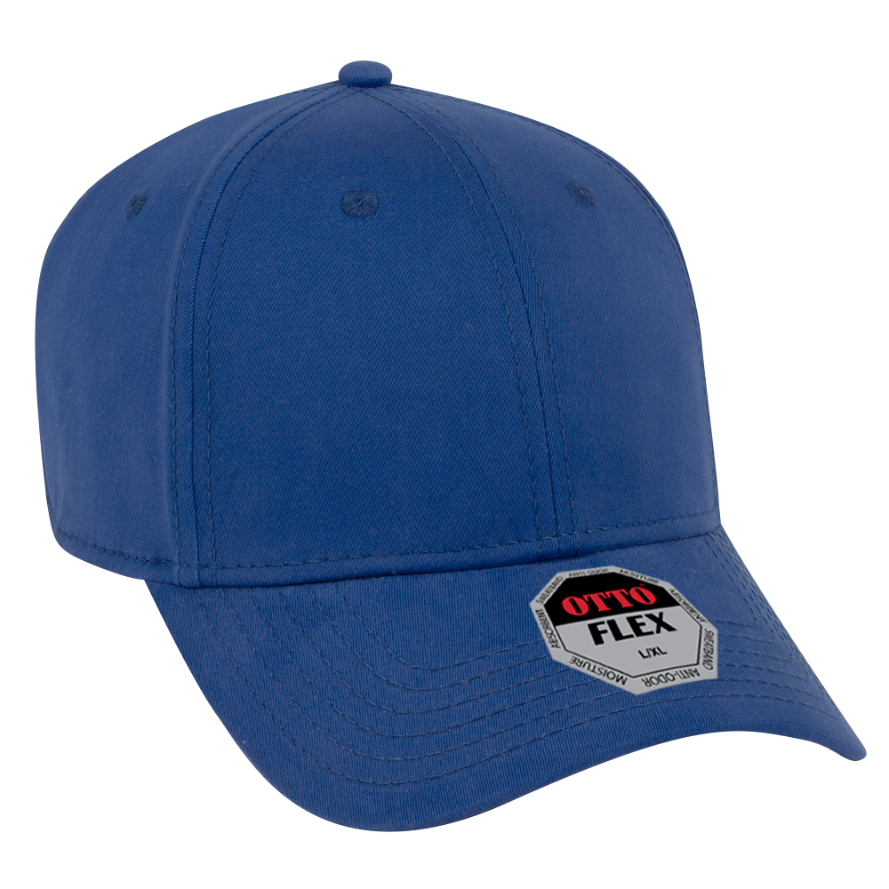 OTTO Cap 11-1167 - OTTO Flex 6-Panel Brushed Stretchable Cotton Twill  Baseball Cap $7.35 - Headwear
