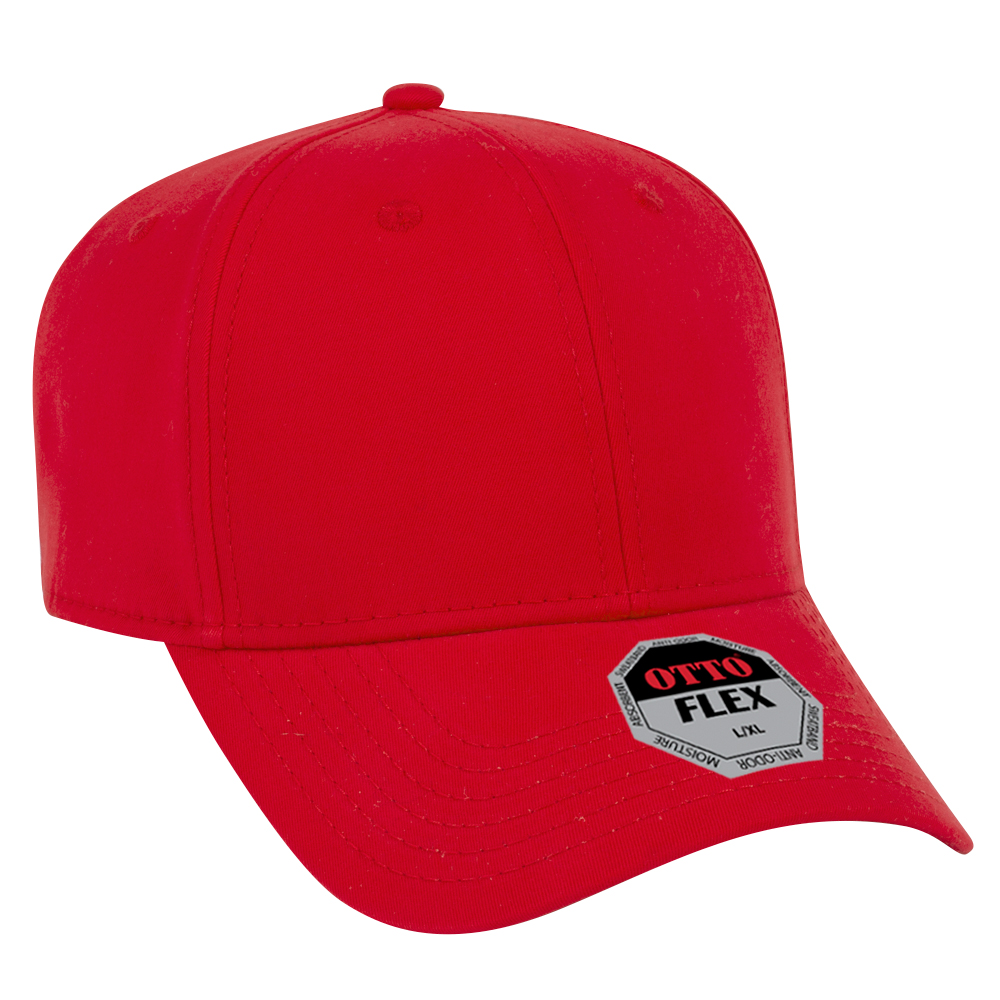 Cotton Twill $7.35 Stretchable OTTO 11-1167 - Flex OTTO Headwear Cap 6-Panel Brushed Cap Baseball -