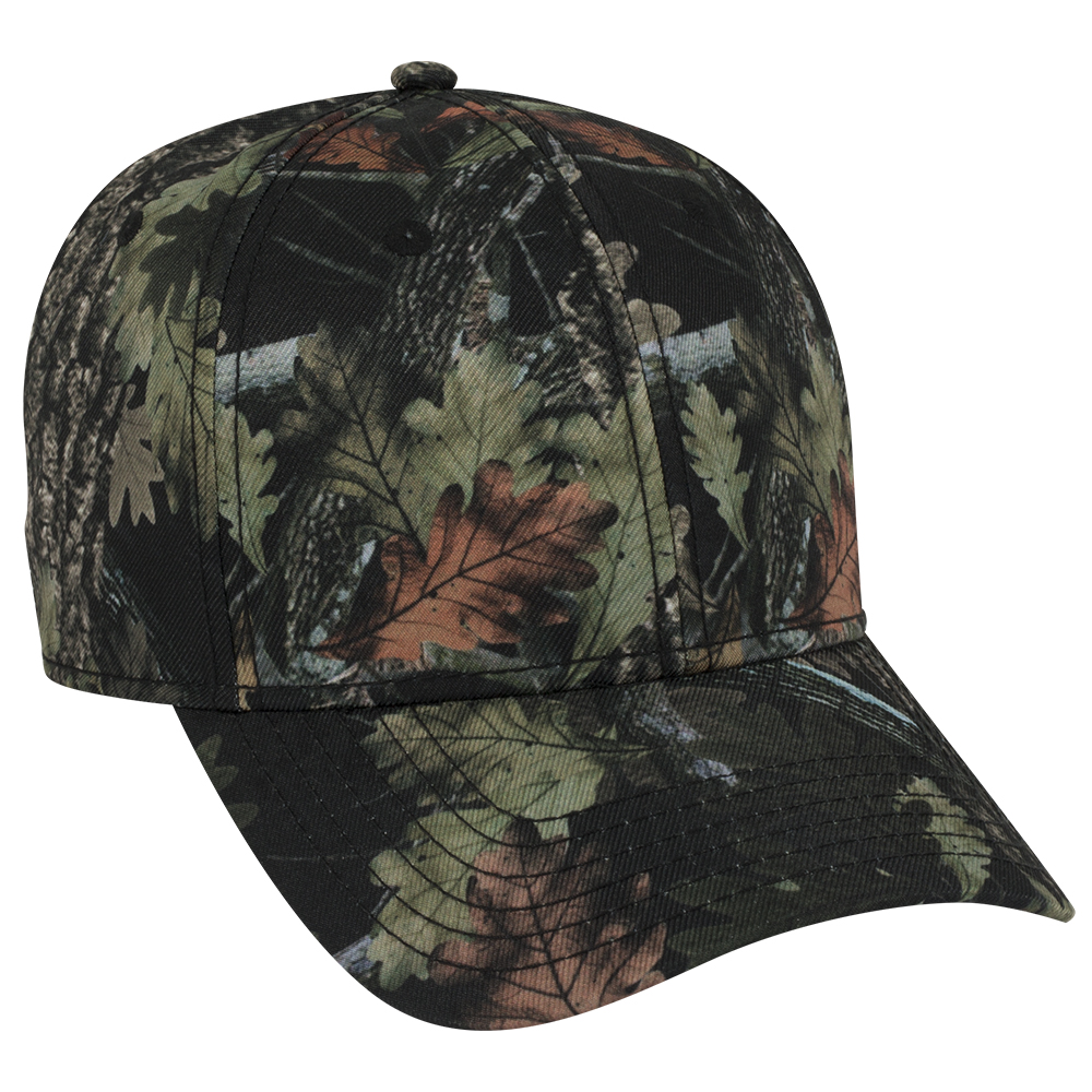 OTTO Cap 78-1222 - Camouflage Superior Polyester Twill 6 Panel Low Profile Baseball Cap