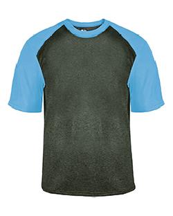 Badger Sport 4341 - Adult Pro Heather Colorblock Short-Sleeve T-Shirt