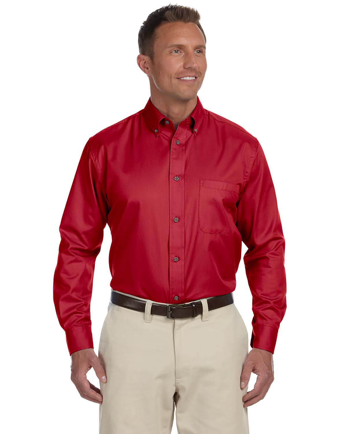 Harriton M500 Men's Twill Shirt with Stain Release $17.85 - Woven/Dress ...