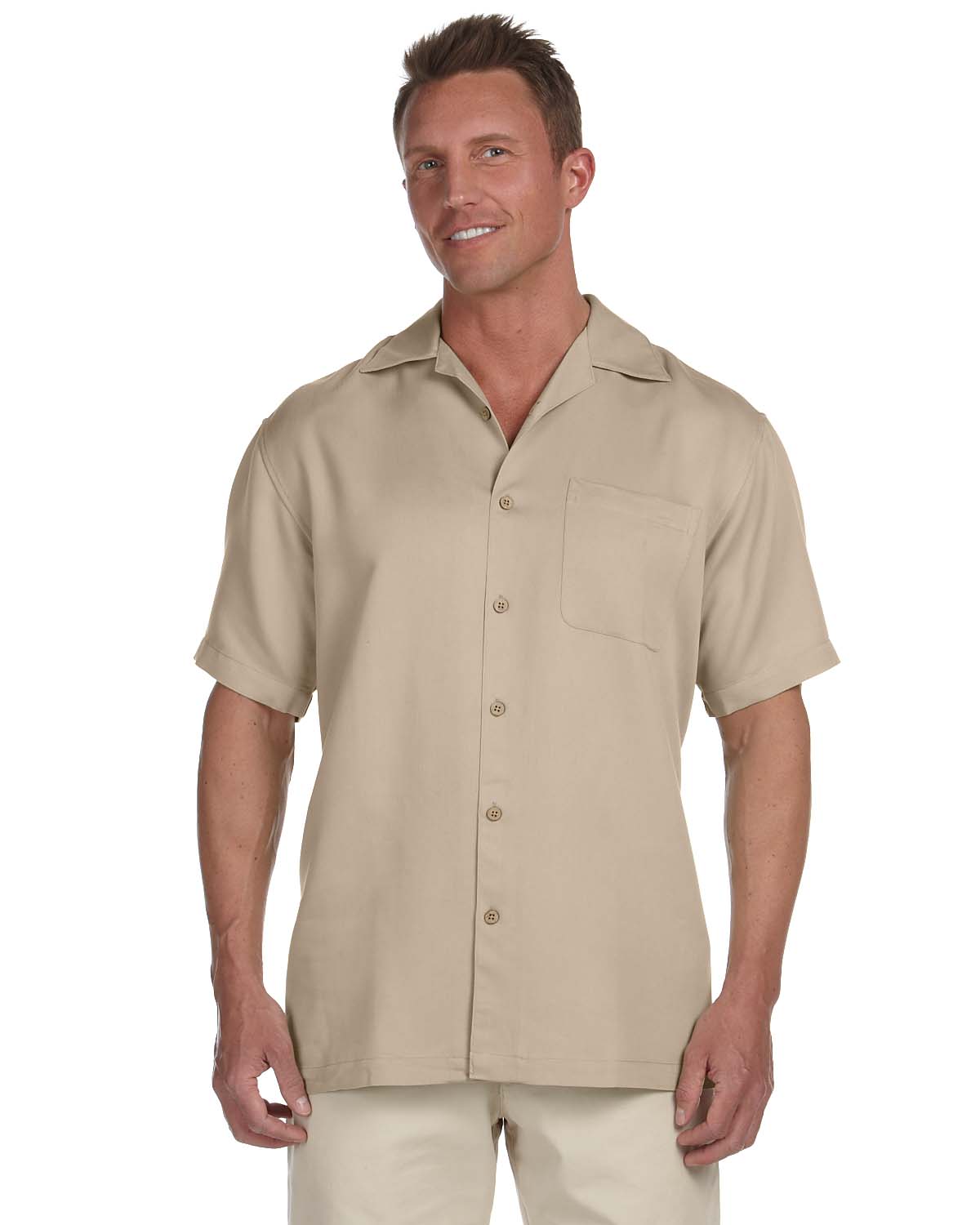Harriton M570  Men's Bahama Cord Camp Shirt