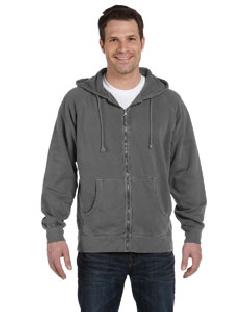 Authentic Pigment 1940 - 11 oz. Pigment-Dyed Ringspun Cotton Full-Zip Hoodie