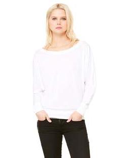 Bella 8850 Ladies 3.7 oz. Flowy Long-Sleeve Off Shoulder T-Shirt