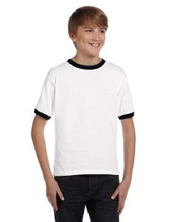 Anvil 923B  Youth 6.1 oz. Ringer T-Shirt
