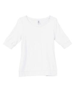 Bella B8103  Women's Sheer Jersey Longer Length Scoopneck T-Shirt
