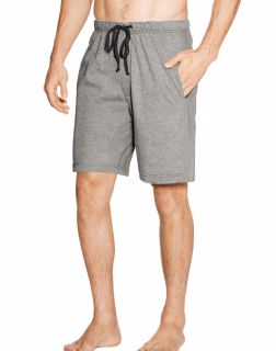 Hanes 010052  - Men's Jersey Lounge Drawstring Shorts with Logo Waistband 2-Pack