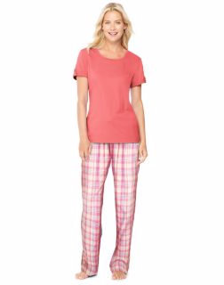click to view Rosy Plaid/Coral Glow