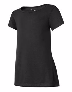 Hanes K294 - Girls'Peplum Short Sleeve T-Shirt