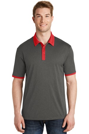 click to view Graphite Heather/ True Red