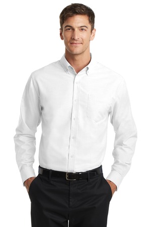 Port Authority TS658 - Men's Tall SuperPro Oxford Shirt $26.31 - Woven ...
