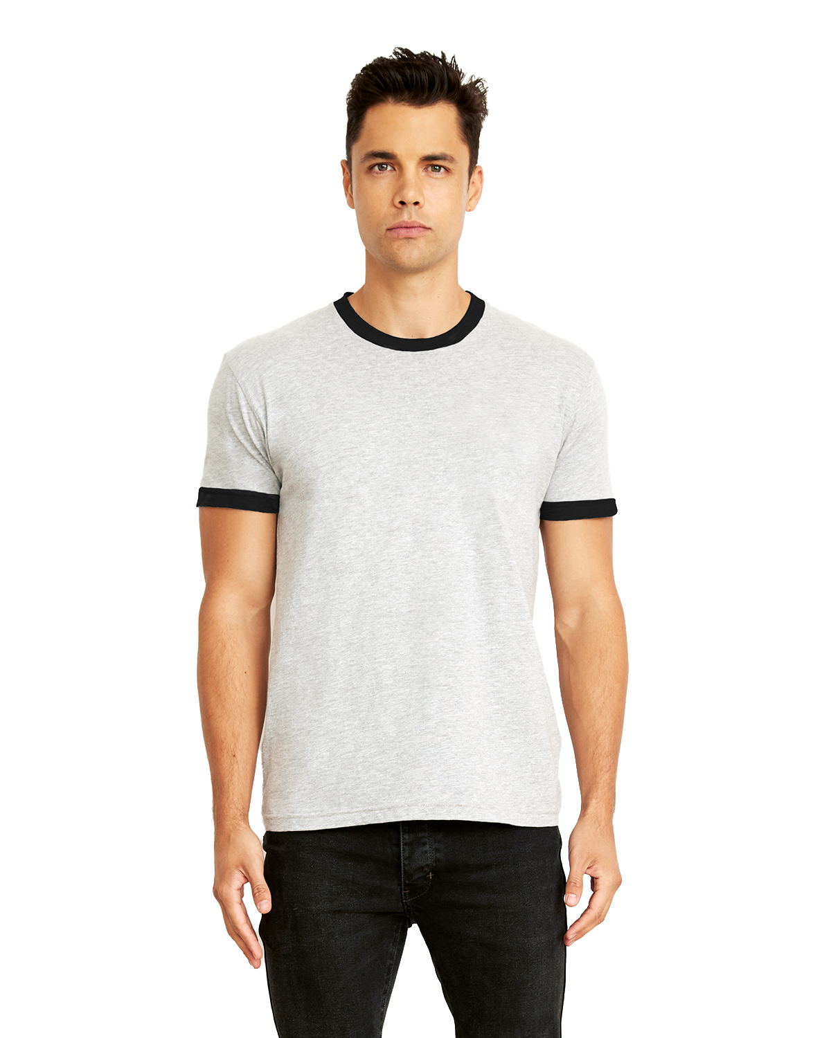 click to view Heather Grey/ Black