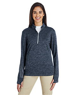 Adidas A285 - Women's Brushed Terry Heather Quarter-Zip $43.59 -