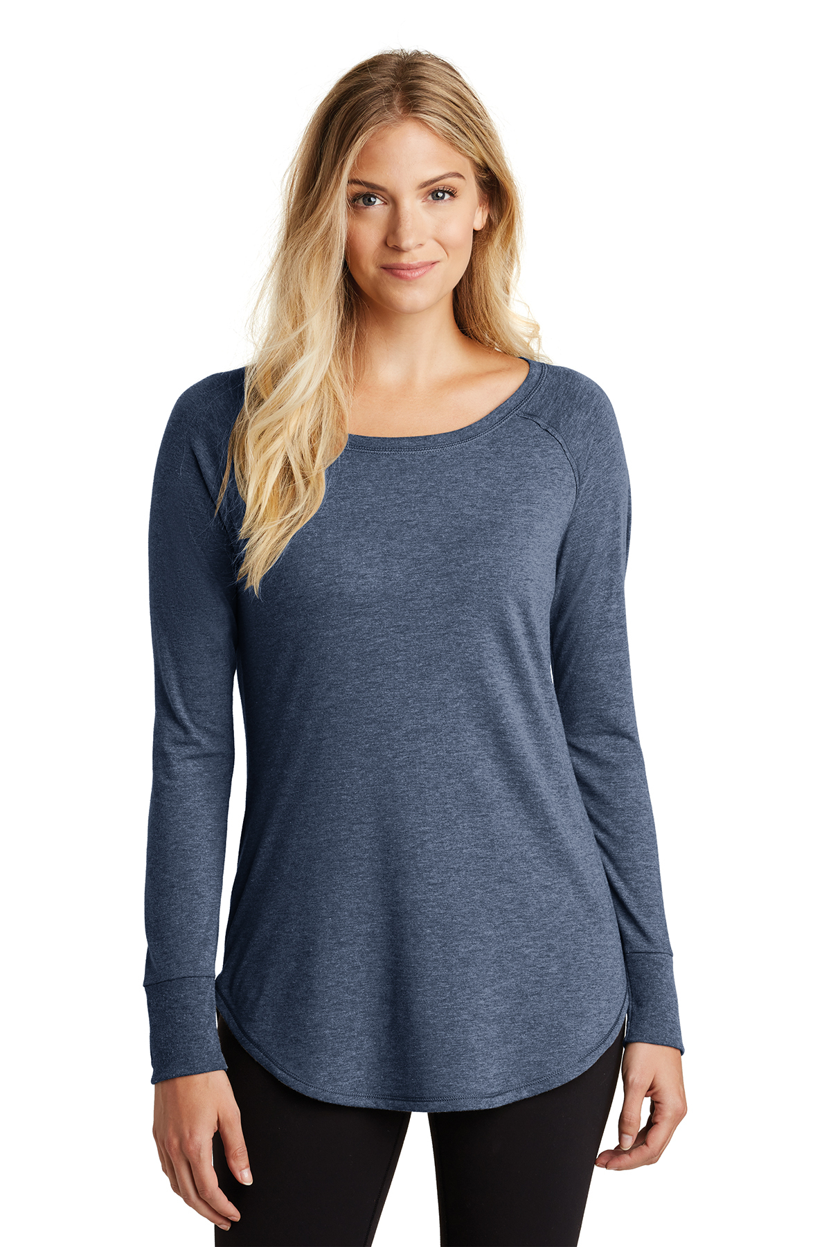 District DT132L - Ladies Perfect Tri Long Sleeve Tunic $9.01 - T-Shirts