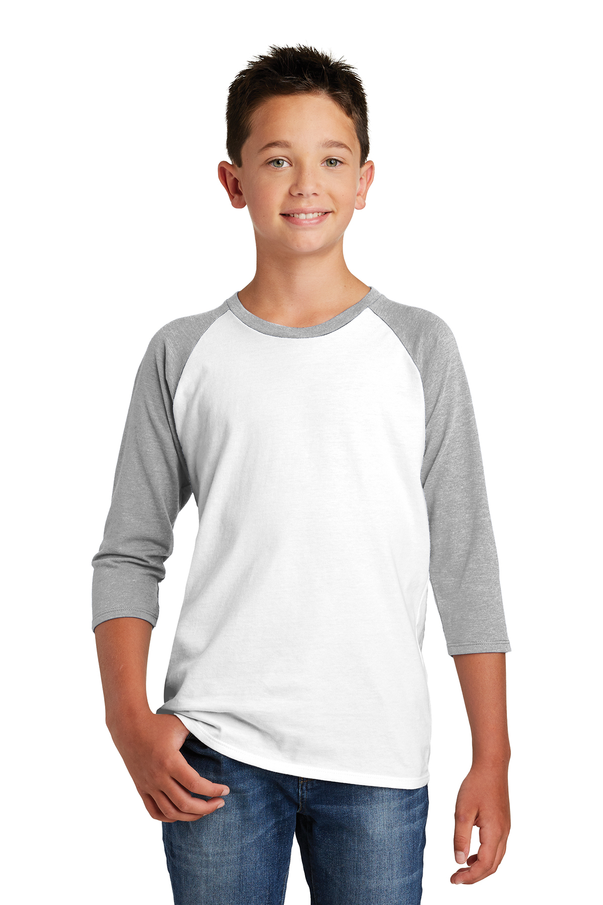 click to view Light Heather Grey/ White